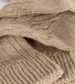 Chaussettes côtelées beige La Mode
