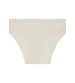 Culotte fille en microfibre et dentelle Ivoire Daily