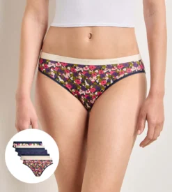 Lot de 5 culottes éclat floral Les Pockets Coton