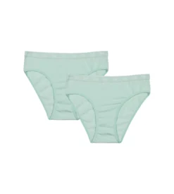 Lot de 2 culottes filles en coton bio Bleu Pastel Dim Skin Care