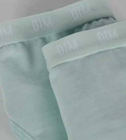 Lot de 2 culottes filles en coton bio Bleu Pastel Dim Skin Care