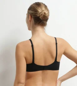 Soutien-gorge à armatures en microfibre Noir Dim Invisible