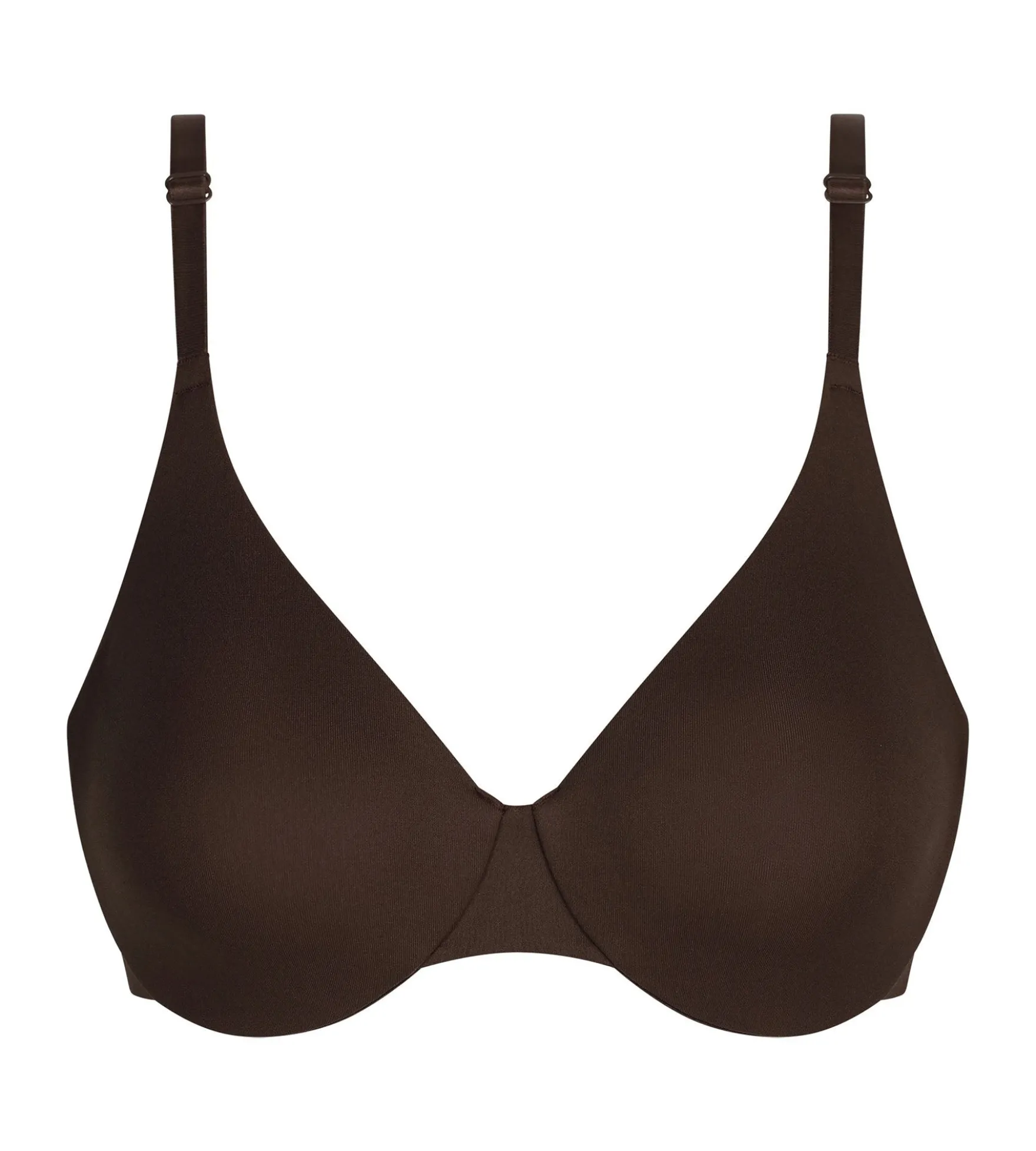 Soutien-gorge à armatures en microfibre Marron Dim Invisible