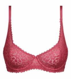 Soutien-gorge emboitant à armatures en dentelle florale Rose Daily Dentelle