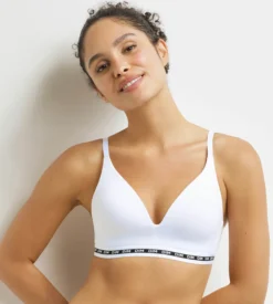Soutien-gorge triangle paddé Blanc Dim Icons