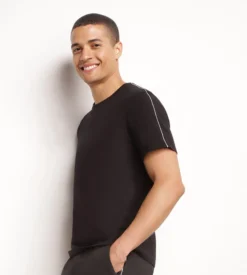 T-shirt de sport homme thermorégulateur en jersey Noir Dim Move